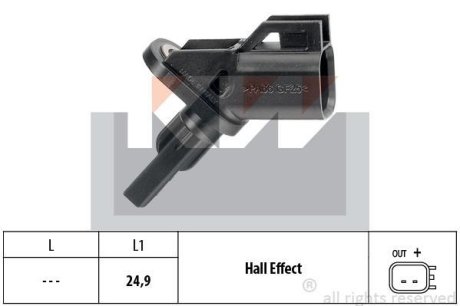 460 001 Датчик ABS (аналог EPS 1.960.001/Facet 21.0001) KW 460001