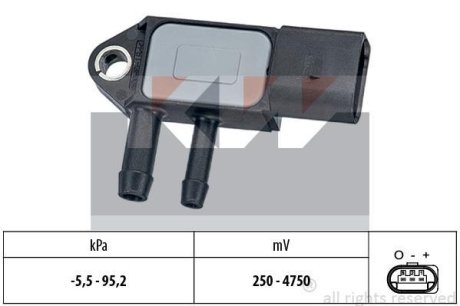 Датчик давления воздуха KW 493263