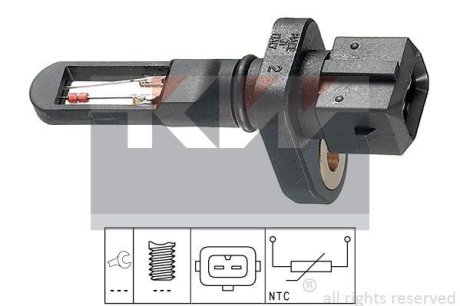 494 001 Датчик температури повітря (аналог EPS 1.994.001/Facet 10.4001) KW 494001
