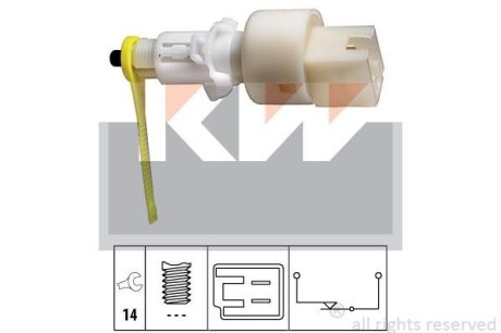 510 153 Датчик педалі гальм/зчеплення (аналог EPS 1.810.153/Facet 7.1153) KW 510153