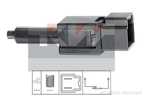 510 165 Датчик педалі гальм/зчеплення (аналог EPS 1.810.165/Facet 7.1165) KW 510165