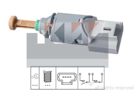 510 227 Датчик педалі гальм/зчеплення (аналог EPS 1.810.227/Facet 7.1227) KW 510227