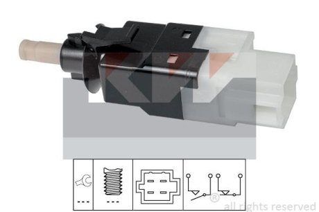 510 252 Датчик педалі гальм/зчеплення (аналог EPS 1.810.252/Facet 7.1252) KW 510252