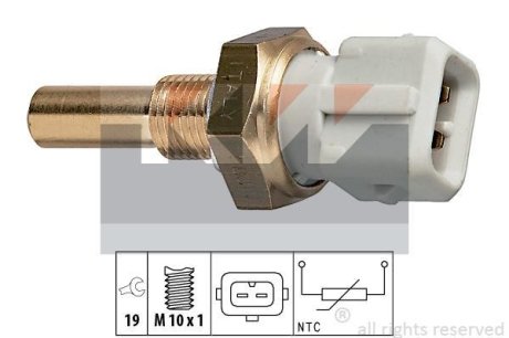530 171 Датчик температури охолодж. рідини/масла/топлива (аналог EPS 1.830.171/Facet 7.3171) KW 530171