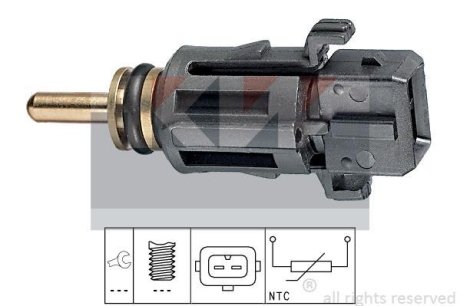 530 279 Датчик температури охолодж. рідини/масла/топлива (аналог EPS 1.830.279/Facet 7.3279) KW 530279 (фото 1)