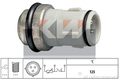 530 533 Датчик температури охолодж. рідини/масла/топлива (аналог EPS 1.830.533/Facet 7.3533) KW 530533