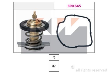 580 784 Термостат (аналог EPS 1.880.784/Facet 7.8784) KW 580784 (фото 1)