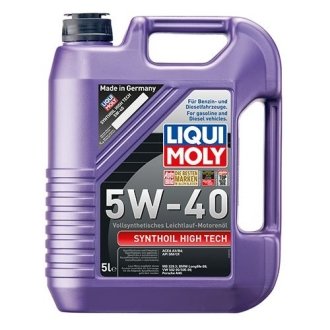 Моторное масло synthoil high tech 5w-40, 5л LIQUI MOLY 1925