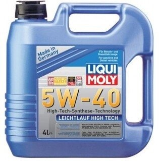 Моторное масло leichtlauf high tech 5w-40, 4л LIQUI MOLY 2595 (фото 1)