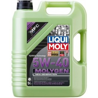 Моторна олива molygen new generation 5w-40, 5л LIQUI MOLY 9055