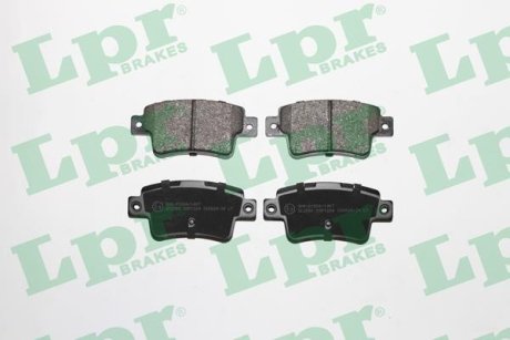 Колодки гальмівні дискові задні FIAT Grande Punto 05-10, Linea 07-18; OPEL Corsa D 06-15 LPR 05P1224 (фото 1)