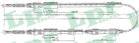 Трос ручного тормоза LPR C0280B