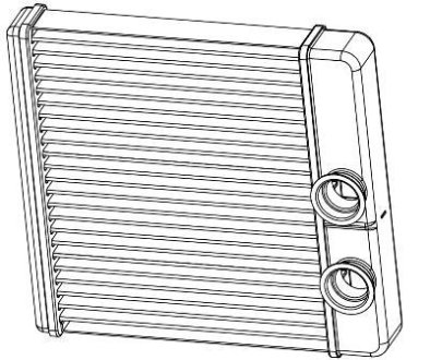 Радиатор отопителя 2190 ГРАНТА (15-) (тип KDAC) (алюм) Luzar LRH0194