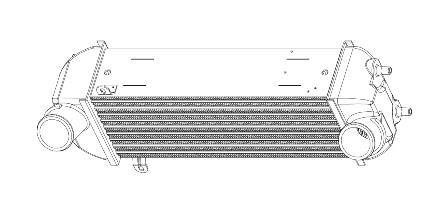 Радіатор інтеркулера SORENTO (09-)/SANTA FE (12-) 2.0/2.2CRDI (LRIC 082F0) Luzar LRIC082F0