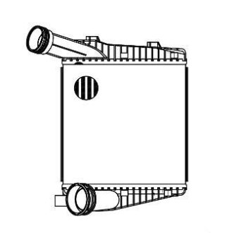Радиатор интеркулера VW TOUAREG (02-)/TOUAREG (10-) правый (LRIC 1856) Luzar LRIC1856