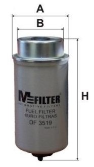 Фільтр паливний Transit (V184) 2.0/2.4DI 00-10.04 M-FILTER DF3519