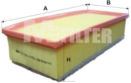 Фільтр повітряний M-FILTER K793