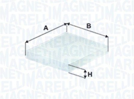 TOYOTA фільтр салону Aygo,Citroen C1 II,Peugeot 108 1.0/1.2 14- MAGNETI MARELLI 350203066470