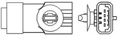 RENAULT лямбда-зонд (4 конт.) Kangoo,Clio, Megane, Laguna MAGNETI MARELLI 466016355006