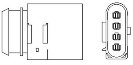 VW лямбда-зонд (4 конт.) Audi A3 1,8/1,8T Golf, Polo 1,4/1,8/2,3 Seat Skoda 1,8/1,8T MAGNETI MARELLI 466016355022