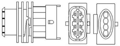 OPEL лямбда-зонд (4 конт.) OPEL 1,4/1,6: Astra G, Vectra B, Zafira 99- MAGNETI MARELLI 466016355086 (фото 1)