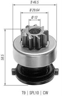 Бендикс (z=9) BMW E30/34 LAND ROVER [] MAGNETI MARELLI 940113020136