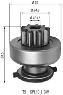 Бендикс FIAT Ducato 2.5/2.8 TDI 02- MAGNETI MARELLI 940113020349 (фото 1)