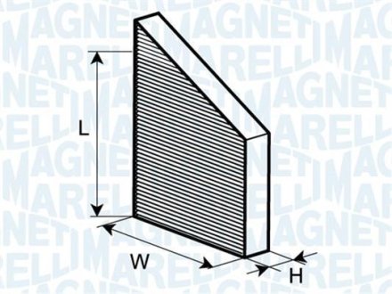 DB фільтр повітряний салону W203,C203 00- MAGNETI MARELLI BCF157