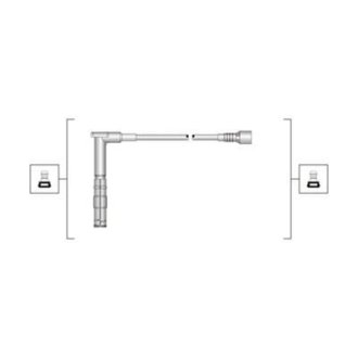 Високовольтні дроти MERCEDES C 180, 200, 220 MAGNETI MARELLI MSQ0100