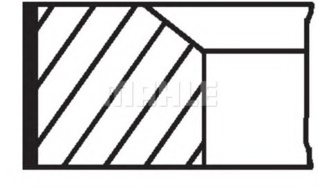 Кільця поршневі MAHLE / KNECHT 00202V1