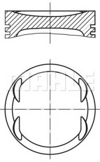 Поршень MAHLE / KNECHT 0157600