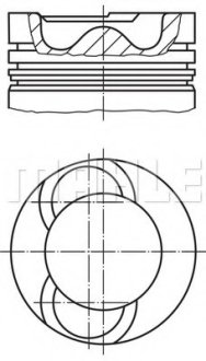 Поршень MAHLE / KNECHT 0280902 (фото 1)