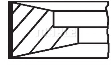 Кільця поршневі MAHLE / KNECHT 15110N0