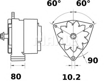 Генератор MAHLE / KNECHT MG460