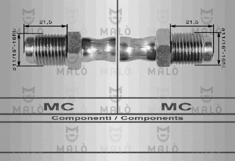 Шланг гальмівний MALO 8001