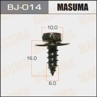 Саморез 6x16 мм (комплект 10 шт) Toyota (BJ-014) MASUMA BJ014 (фото 1)