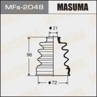 Пыльник ШРУСа (силикон)SUBARU OUTBACK (BR) 2.5 i AWD (13-18), SUBARU FORESTER (08-13) (MFs-2048) MASUMA MFs2048 (фото 1)