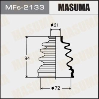 Пильовик ШРКШ внутрішнього Subaru Forester, Impreza, Legacy (-06) силікон (MFs-2133) MASUMA MFS2133