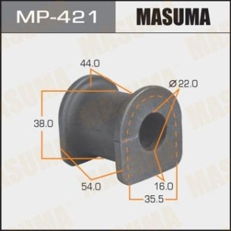Втулка стабилизатора переднего (Кратно 2) Mitsubishi (MP-421) MASUMA MP421 (фото 1)