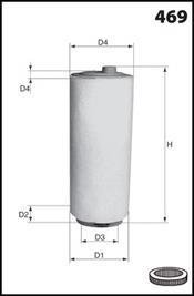Фільтр повітря (аналогWA6574/LX818) MECAFILTER EL3954