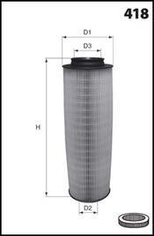 Фільтр повітря (аналогWA9484/LX816/4) MECAFILTER EL9213