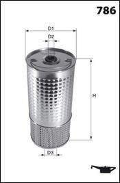Фільтр оливи (аналогWL7004/OX38D) MECAFILTER ELH4151