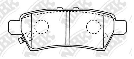 Колодки тормозные NiBK PN0430
