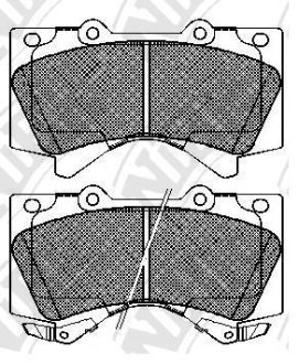 Колодки тормозные (без датчика) NiBK PN1541 (фото 1)
