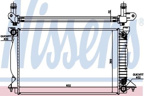 Радиатор охлаждения NISSENS 60303A