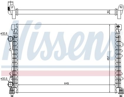 Радіатор охолоджування NISSENS 63815 (фото 1)