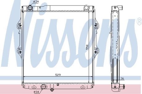 Радіатор охолоджування NISSENS 64698