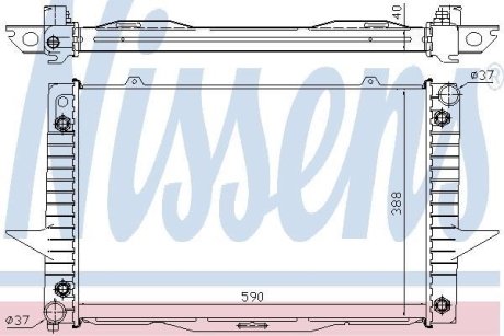 Радiатор NISSENS 65539A