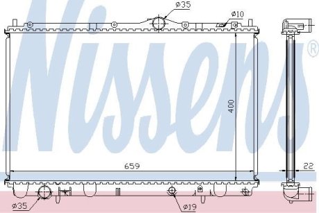 Радіатор охолоджування NISSENS 65543A