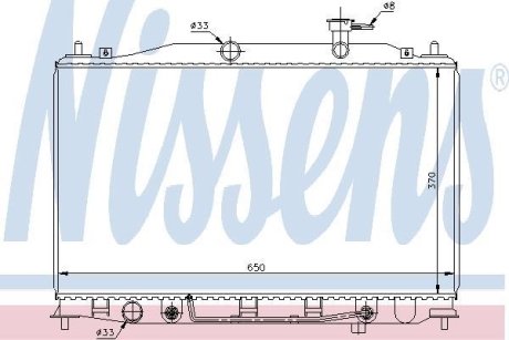 Радиатор охлаждения NISSENS 67503